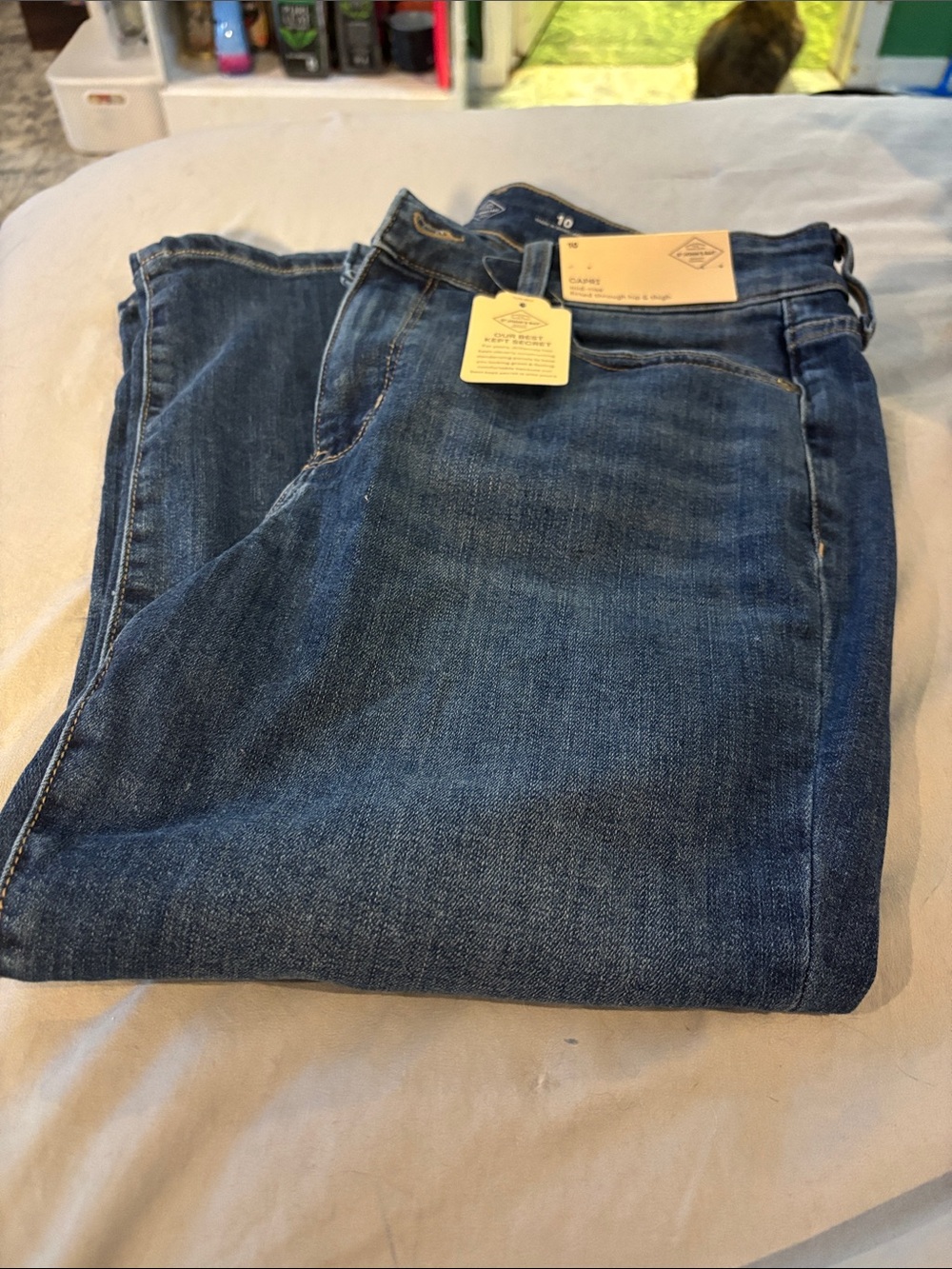 St. John's Bay Dark Blue Cropped Ankle Jeans